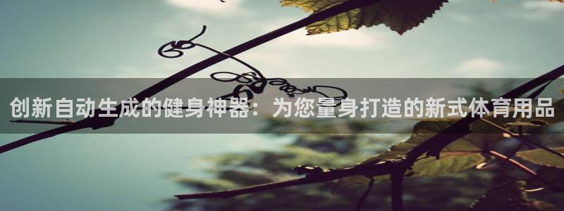 凯捷体育科技：创新自动生成的健身神器：为您量身打造的