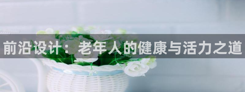 凯捷体育平台注册流程视频：前沿设计：老年人的健康与活力之道