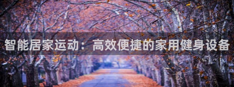 凯捷体育娱乐是那个系列的台子：智能居家运动：高效便捷的家用健